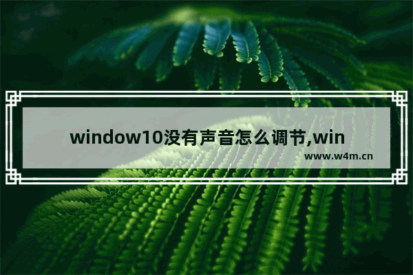 window10没有声音怎么调节,win10无法打开声音设置