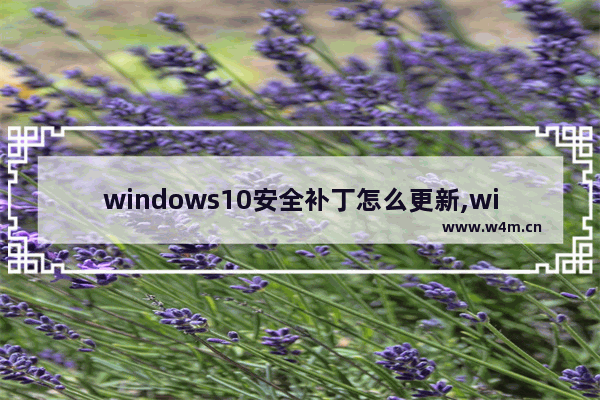 windows10安全补丁怎么更新,windows安全更新漏洞