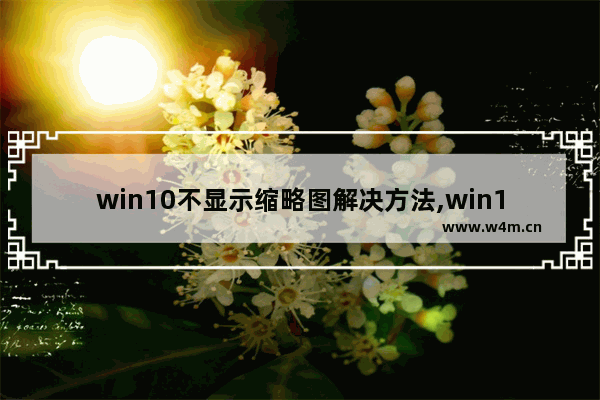 win10不显示缩略图解决方法,win10无法显示缩略图