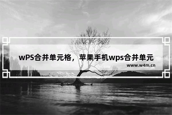 wPS合并单元格，苹果手机wps合并单元格快捷键