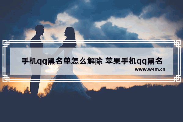 手机qq黑名单怎么解除 苹果手机qq黑名单怎么解除