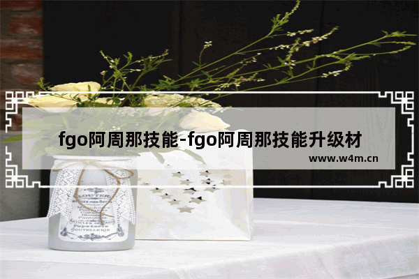 fgo阿周那技能-fgo阿周那技能升级材料