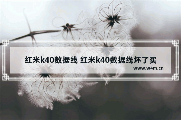 红米k40数据线 红米k40数据线坏了买哪种