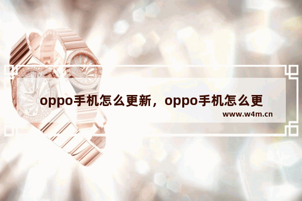 oppo手机怎么更新，oppo手机怎么更新软件版本