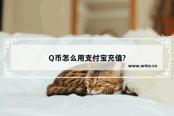 Q币怎么用支付宝充值?