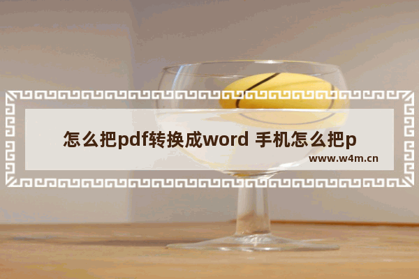 怎么把pdf转换成word 手机怎么把pdf转换成word文档