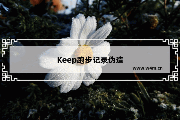 Keep跑步记录伪造