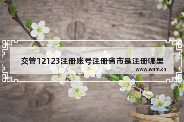 交管12123注册账号注册省市是注册哪里?