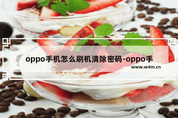 oppo手机怎么刷机清除密码-oppo手机怎么刷机清除密码是多少