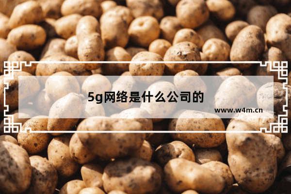 5g网络是什么公司的