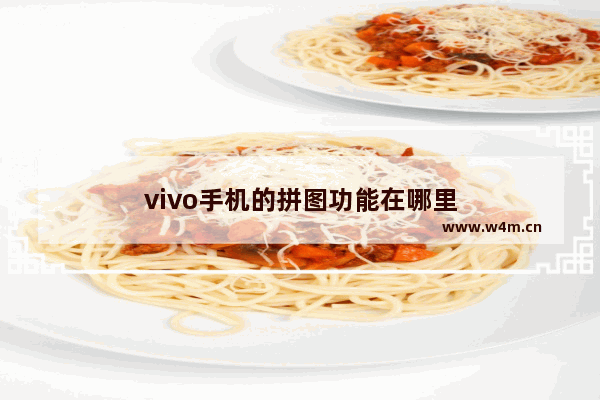 vivo手机的拼图功能在哪里