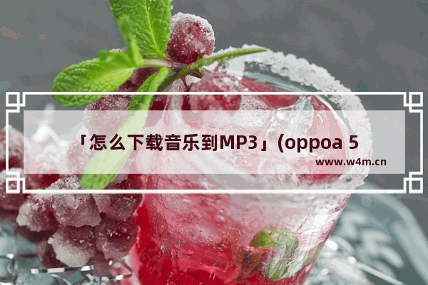 「怎么下载音乐到MP3」(oppoa 5手机怎么下载音乐到mp3)