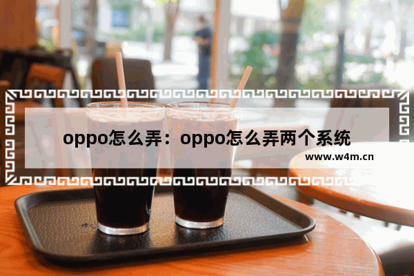 oppo怎么弄：oppo怎么弄两个系统