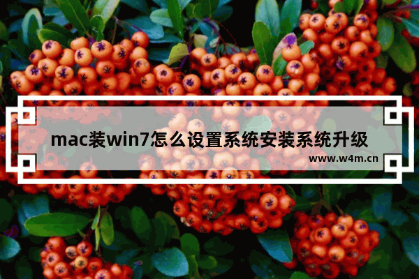 mac装win7怎么设置系统安装系统升级 Mac如何安装和升级Windows系统？