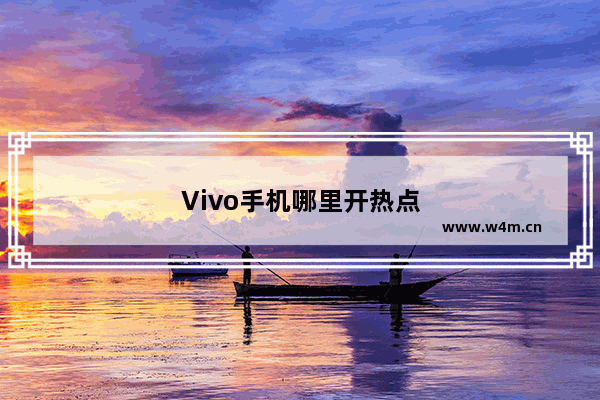 Vivo手机哪里开热点