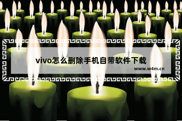 vivo怎么删除手机自带软件下载