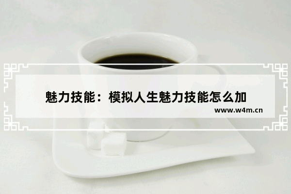 魅力技能：模拟人生魅力技能怎么加