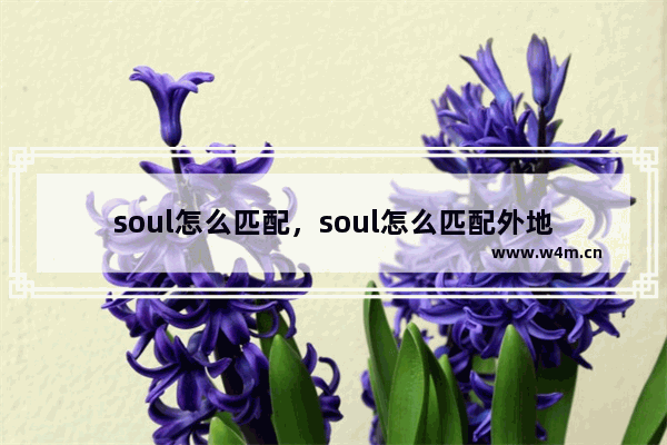 soul怎么匹配，soul怎么匹配外地