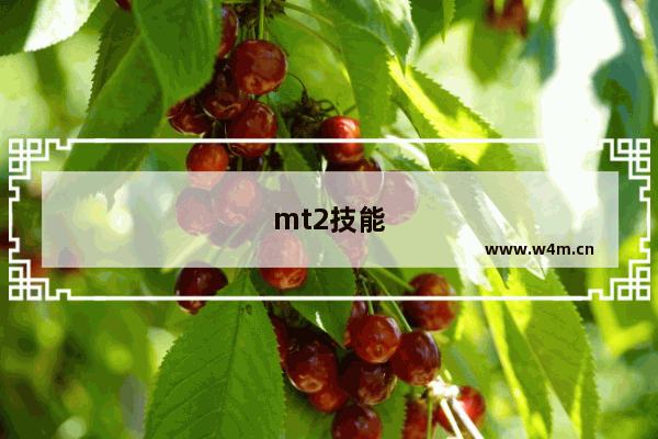 mt2技能