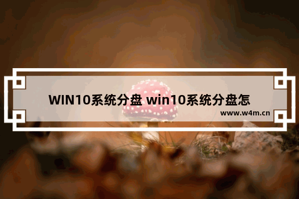 WIN10系统分盘 win10系统分盘怎么操作