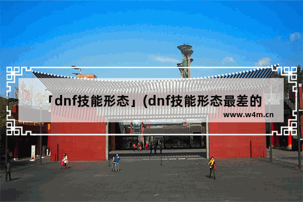 「dnf技能形态」(dnf技能形态最差的职业)