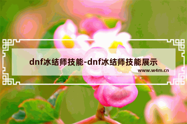 dnf冰结师技能-dnf冰结师技能展示