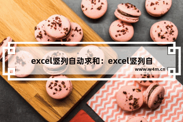 excel竖列自动求和：excel竖列自动求和不显示结果