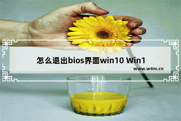 怎么退出bios界面win10 Win10中退出BIOS设置的方法