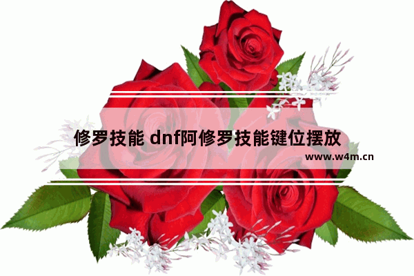 修罗技能 dnf阿修罗技能键位摆放