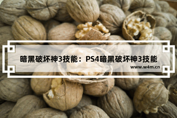 暗黑破坏神3技能：PS4暗黑破坏神3技能设置