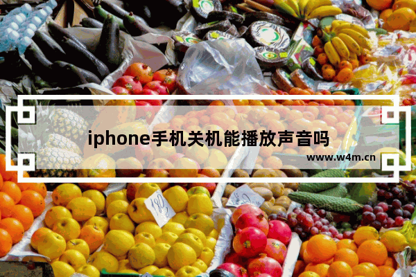 iphone手机关机能播放声音吗