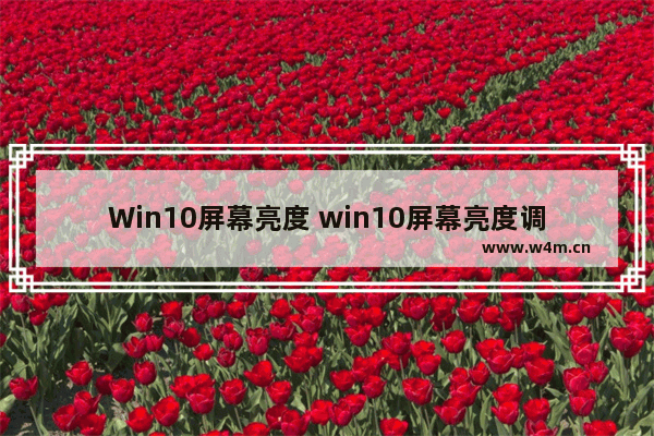 Win10屏幕亮度 win10屏幕亮度调节软件