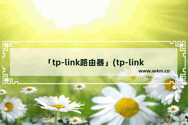 「tp-link路由器」(tp-link路由器2.4频段怎么设置)