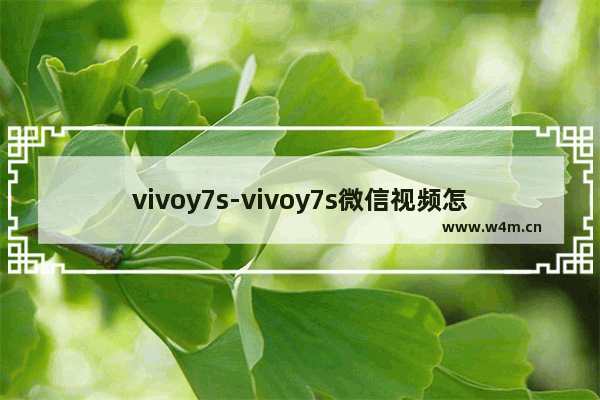 vivoy7s-vivoy7s微信视频怎么开美颜