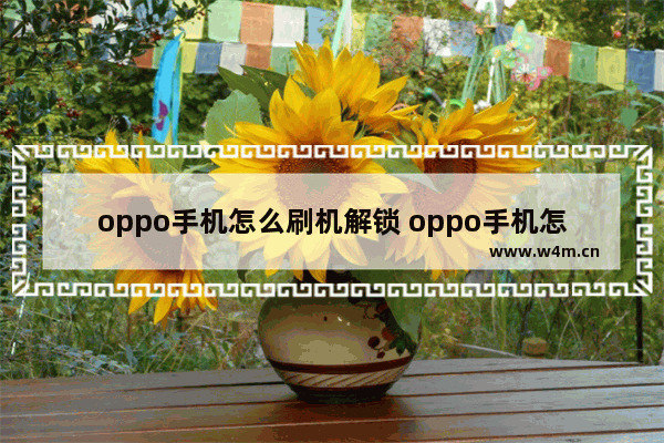 oppo手机怎么刷机解锁 oppo手机怎么刷机解锁屏幕密码