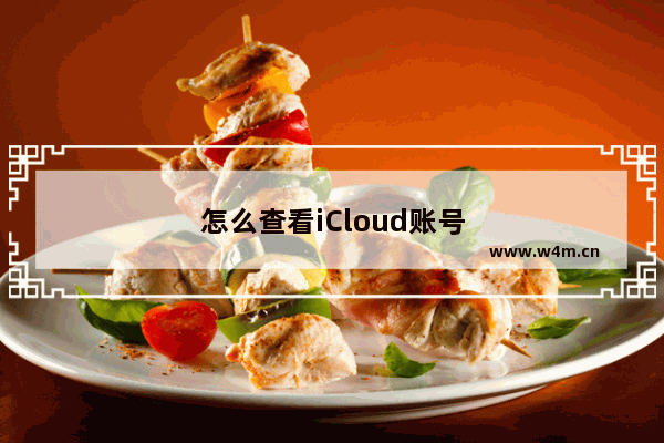 怎么查看iCloud账号