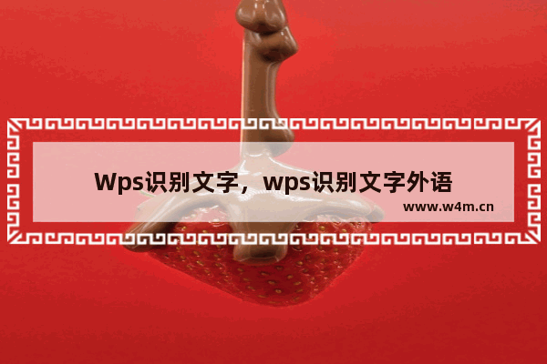 Wps识别文字，wps识别文字外语