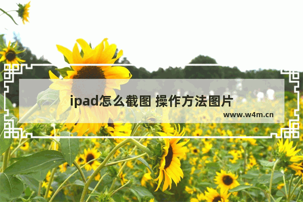 ipad怎么截图 操作方法图片