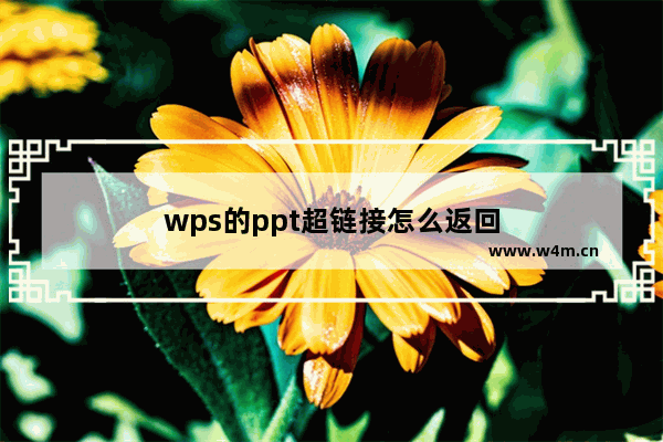 wps的ppt超链接怎么返回