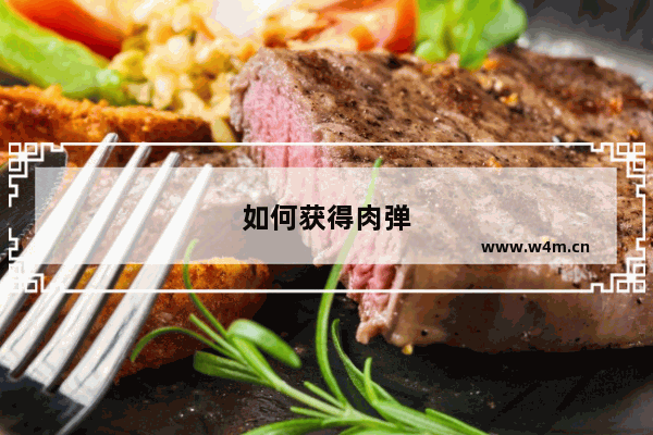 如何获得肉弹