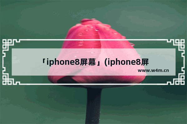 「iphone8屏幕」(iphone8屏幕花了)