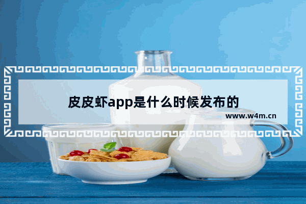 皮皮虾app是什么时候发布的