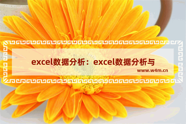 excel数据分析：excel数据分析与可视化心得