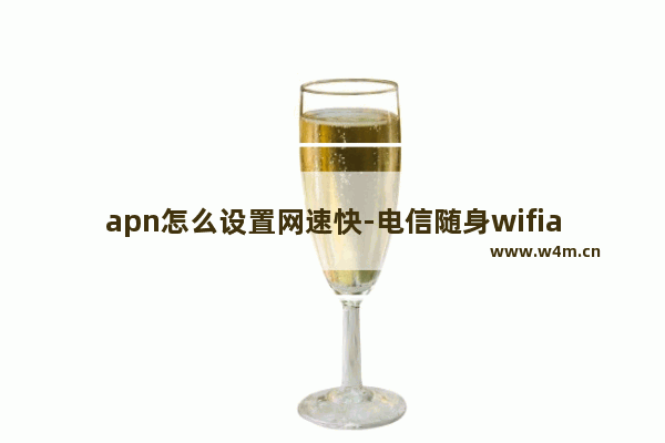 apn怎么设置网速快-电信随身wifiapn怎么设置网速快