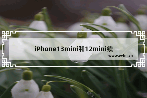 iPhone13mini和12mini续航-iphone13mini和12mini续航对比