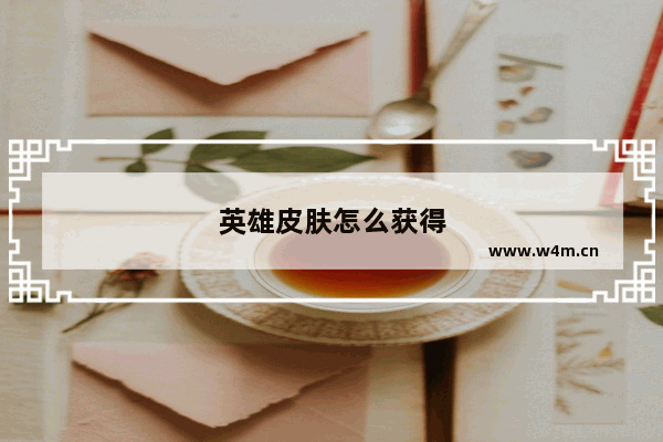 英雄皮肤怎么获得