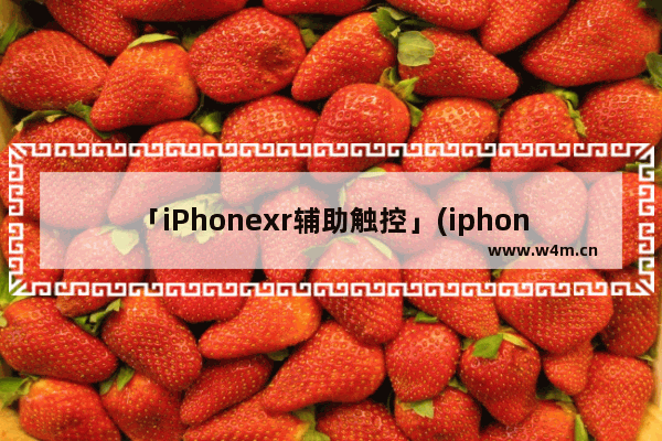 「iPhonexr辅助触控」(iphonexr辅助触控的旋转屏幕为什么没用)