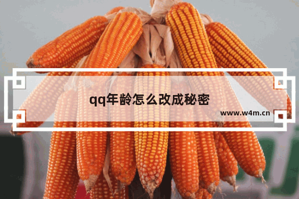 qq年龄怎么改成秘密