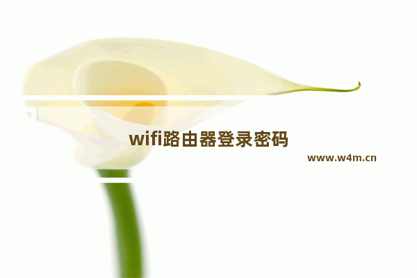 wifi路由器登录密码