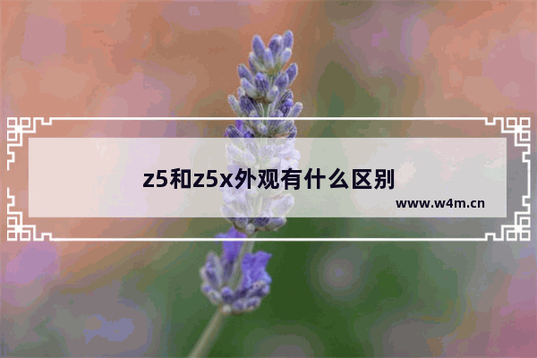 z5和z5x外观有什么区别